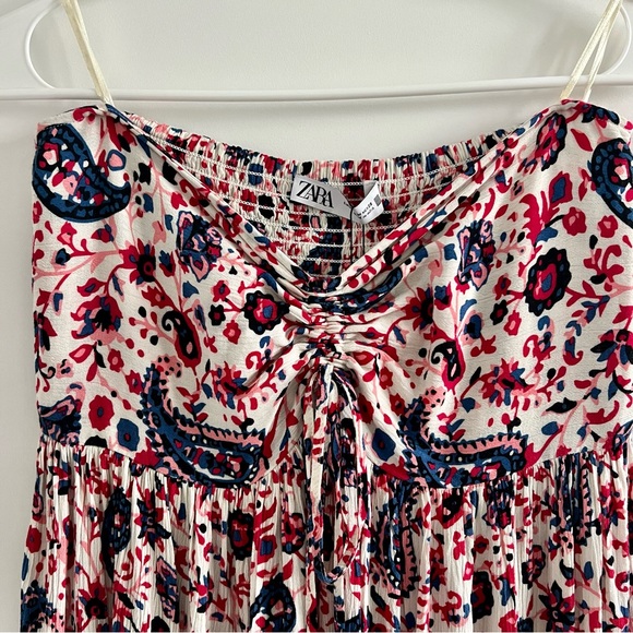 🆕 NWT ZARA Sleeveless Maxi Dress | Paisley Print | Size M - Picture 11 of 12